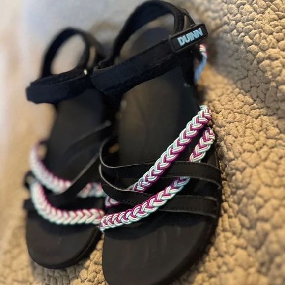DUINN Black and Multicolor Women's Sandals, walking, outdoor, light hiking 7 - Picture 4 of 11